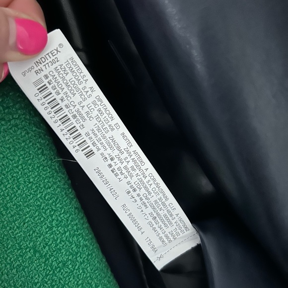 Zara Faux Leather Short Jacket/Blazer - Picture 3 of 7